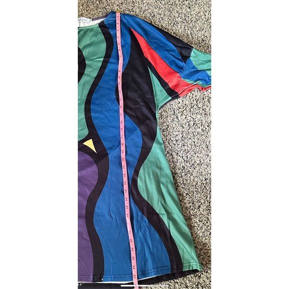 NWT, abstract, lightweight sweatshirt, material dress/tunic . Cotton says 3x on - Picture 7 of 12